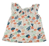 Biely kvetovaný top Lupilu