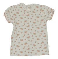 Biele tričko s melónmi Pusblu