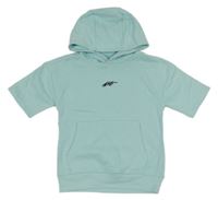 Belasá tepláková vesta s klokankou a kapucňou Next