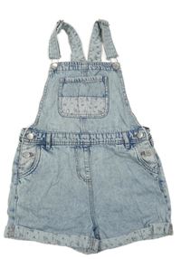 Světlemodré riflové laclové kraťasy Next