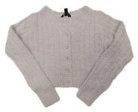 Svetloružový chlpatý prepínaci crop sveter New Look