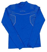Cobaltovoě modré funkčné športové thermo tričko s logom KIPSTA