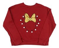 Rubínová oversize mikina s Minnie George