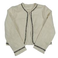 Smetanové sáčkové bolérko s kanýrky SHEIN