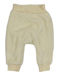 Smotanové chlpaté turecké nohavice H&M