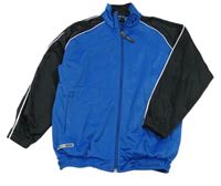 Cobaltovoě modro-čierna prepínaci športová mikina s nášivkou Avento Team