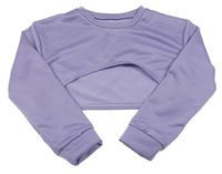 Fialové teplákové bolérko