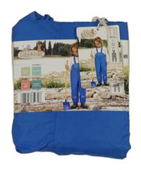 Nové - modré šusťákové nepromokavé laclové podšité kalhoty Lily & Dan