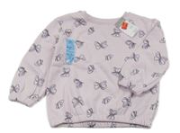 Nové - lila mikina s motýlikmi PRIMARK