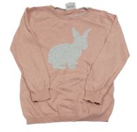 Pudrový sveter s králikom Topolino
