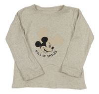Svetlobéžové melírované tričko s Mickey George