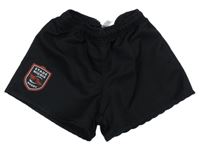 Čierne športové kraťasy so znakom