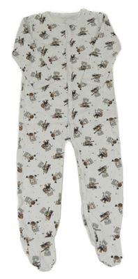 Bílý overal s medvídky name it.