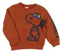 Hrdzavá mikina so Snoopym S. Oliver