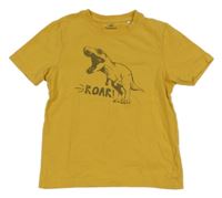 Okrové tričko s dinosaurem Topolino