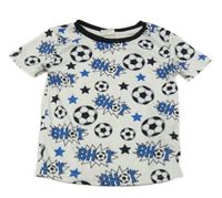 Bílo-černé tirčko s loptami a nápismi SHEIN