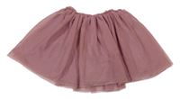 Staroružová tylová sukňa so trblietavým pasom H&M