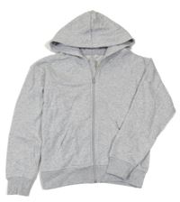 Sivá melírovaná prepínaci mikina s kapucňou H&M