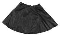 Čierna koženková sukňa H&M