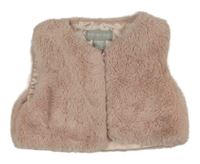 Staroružová kožušinová podšitá vesta Primark