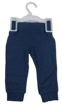 Nové - Tmavomodré ľahké tepláky F&F