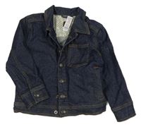 Tmavomodrá rifľová bunda