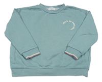 Zelenošedá mikina s nápisom Primark