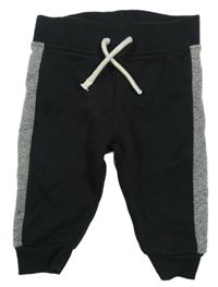 Čierno-tmavosivé tepláky Primark