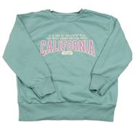 Zelená mikina s nápisom LC Waikiki