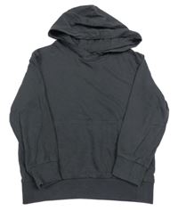 Antracitová ľahká mikina s kapucňou H&M