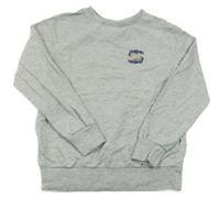 Sivá melírovaná ľahká mikina s nápisom Lily & Dan