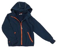 Tmavomodrá softshellová bunda s kapucí H&M