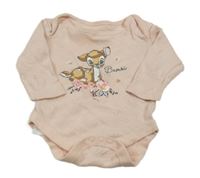 Růžové perforované body s Bambim Primark