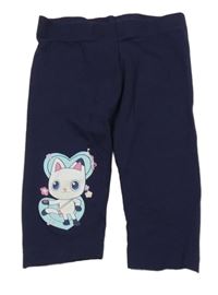 Tmavomodré capri legíny s kočkou - Gabby's Dollhouse