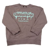 Hnědá mikina s nápisem George