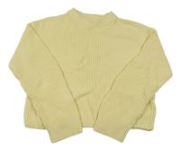 Žltý crop sveter H&M