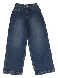Tmavomodré baggy rifle H&M