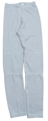 Sivé pruhované funkčné spodné nohavice