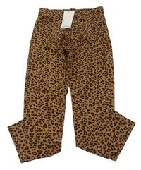 Hnedo-čierne leopardí legíny M&S