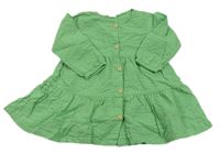 Zelené krepové propínací šaty H&M