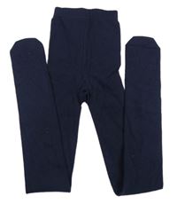 Tmavomodré punčocháče 