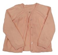 Meruňkový propínací lehký svetr Nutmeg