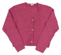 Tmavoružový prepínaci crop sveter Page one young