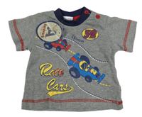 Nové - šedé tričko s formulemi 