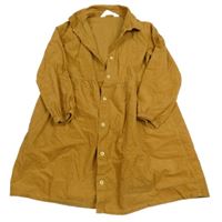 Okrové prepínaci menšestrové šaty s golierikom H&M