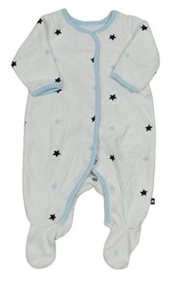 Bílý sametový overal s hvězdami Mothercare