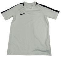 Bílo-černé sportovní tričko s logem Nike
