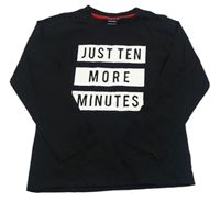 Čierne tričko s nápisom Primark