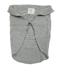 Sivá pletená vzorovaná vlnená vesta H&M