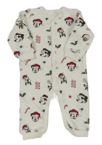 Bílý overal s Mickeym a nápisy C&A